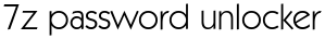 7z password unlocker