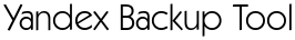 Yandex Backup Tool